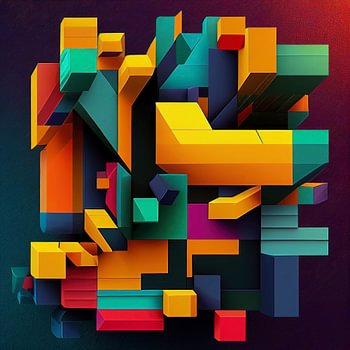 Abstracte blokken