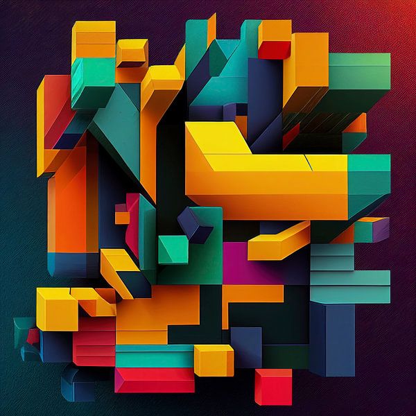 Abstract blocks by Harvey Hicks