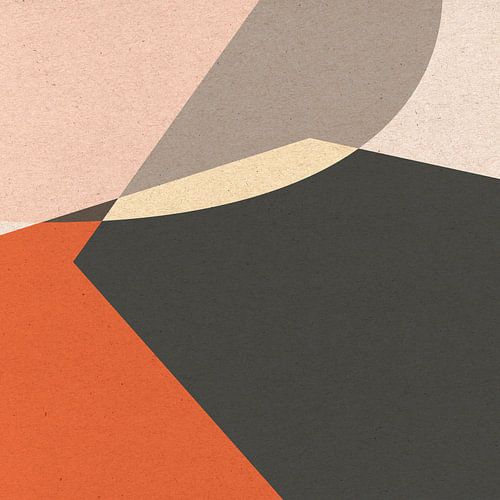 Modern retro. Abstracte en geometrische vormen nr. 8