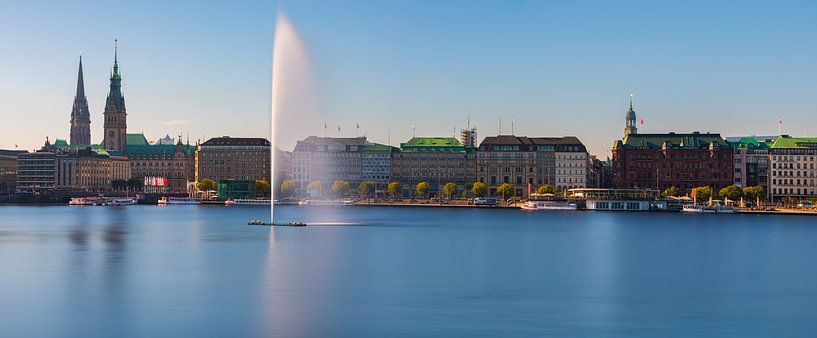 Panorama von Hamburg von Henk Meijer Photography