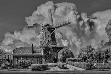 Black/White,Mill,Arkel, The Netherlands