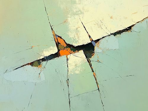 Mint green abstraction