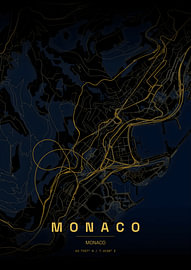 Karte von Monaco von HUGO