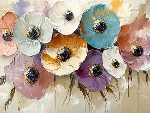Lebendige florale Texturen