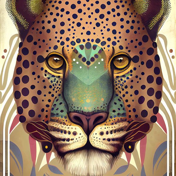 Panther head by Vlindertuin-Art