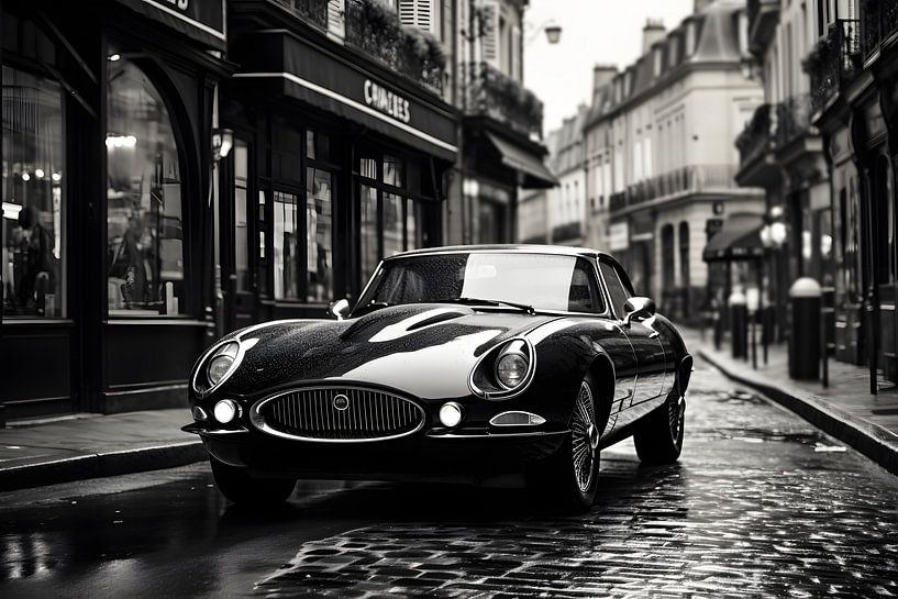 Jaguar E Type in Paris #2 by Skyfall