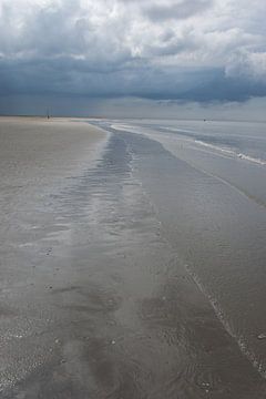Strand bij duinen van Goerree van Judith Schrijver