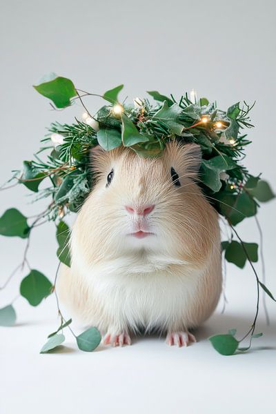 Guinea pig wreath by Poster Art Shop