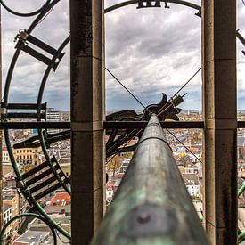 A look through the clock of the Dom tower (utrecht) by Jeffrey Steenbergen
