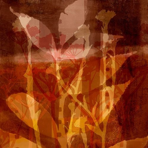 Terra-Tinted plantenmotieven, geïnspireerd op de jaren 70