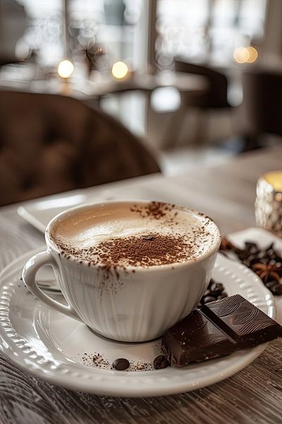 cup of coffee or cappuccino by Egon Zitter