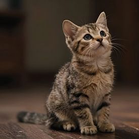 Kätzchen in sanftem Licht von Kristin M