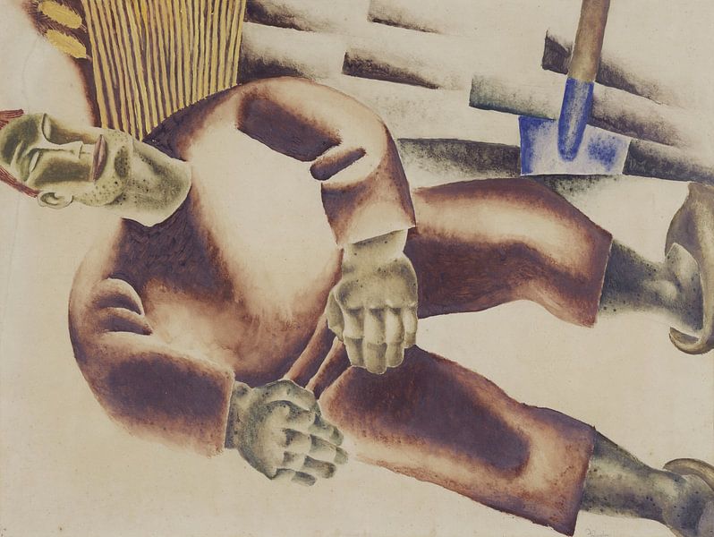Schlafender Bauer, Frits Van den Berghe, 1925 von Atelier Liesjes