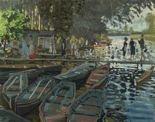 Badgasten bij La Grenouillère - Claude Monet