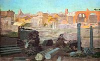 Vue du Forum, Maurice Denis, 1904 van Atelier Liesjes thumbnail