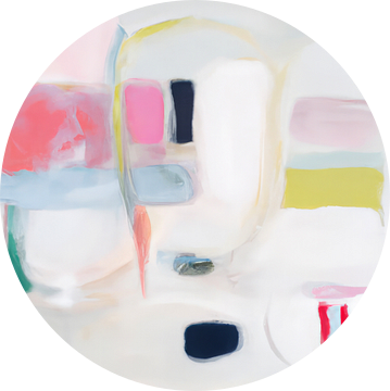 Abstract schilderij "pastel" van Studio Allee