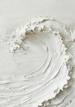 Die monochrome Kraft einer brechenden Welle