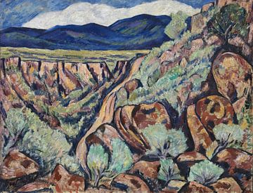 Landschap, New Mexico (1919 en 1920) door Marsden Hartley van Peter Balan