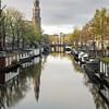 Princengracht met Westerkerk, Amsterdam, van Lorena Cirstea