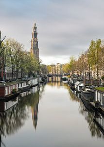 Princengracht met Westerkerk, Amsterdam,