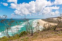 Prachtig strandlandschap op Fraser Island