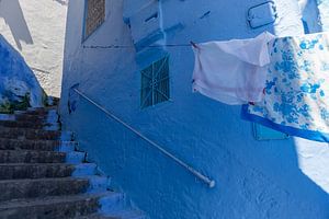 Traditionele Marokkaanse architecturale details in Chefchaouen Marokko, Afrika