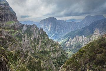 Schilderachtig berglandschap bij Pico do Areeiro | Madeira | Landschap van Daan Duvillier
