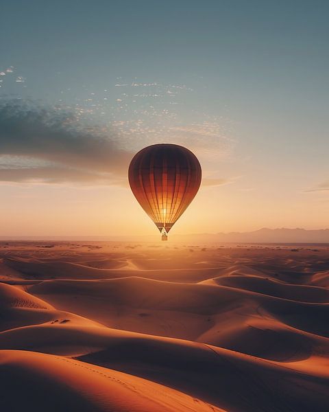 Gouden licht over zand van fernlichtsicht