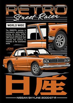 Nissan Skyline 2000 GTR JDM auto van Adam Khabibi