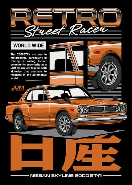 Nissan Skyline 2000 GTR JDM Car par Adam Khabibi