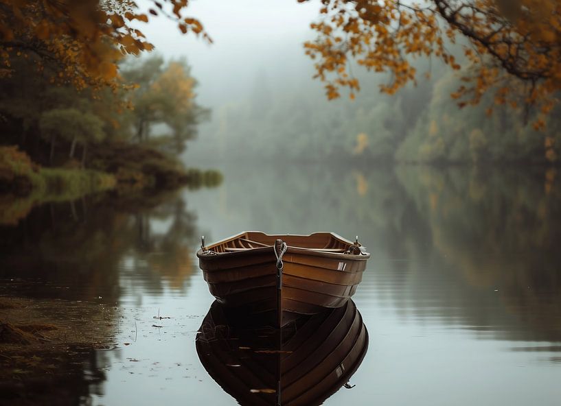 Minimalistisches Abenteuer auf dem Wasser von fernlichtsicht
