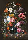 Nature morte avec des fleurs dans un vase, Jan Davidsz. de Heem par Diverse Meesters Aperçu