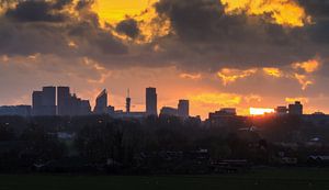 Den Haag Skyline Silhouet  by Dennis van de Water