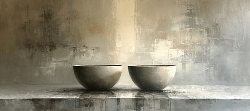Japandi Stillleben | Flüsternde Eloquenz aus Ton von Kunst Laune