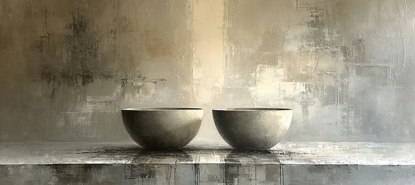Japandi Stillleben | Flüsternde Eloquenz aus Ton von Kunst Laune