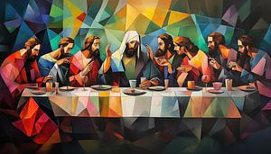 Das letzte Abendmahl - Jesus - Kubismus