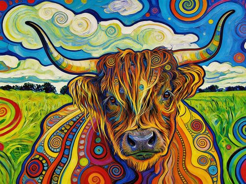 Gelukkig hooglandrund