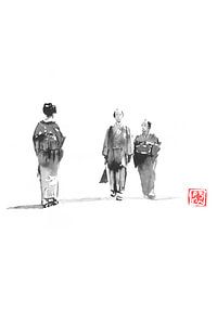 crossing a geisha sur Péchane Sumie