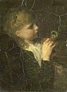 Meisje met pauwenveer, Jacob Maris van Meesterlijcke Meesters thumbnail