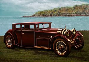 Voisin C20 Mylord Demi-Berline 1931 Schilderij