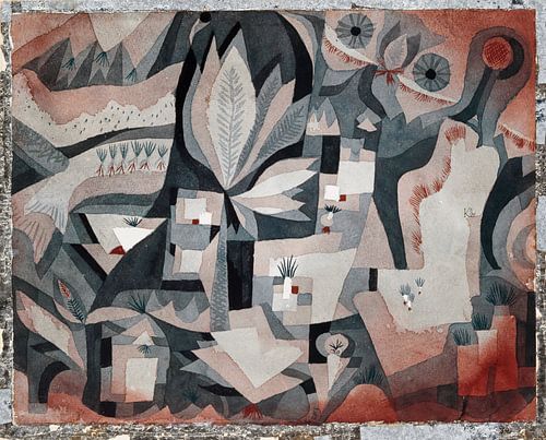 Dry cooler garden (1921) painting by Paul Klee.