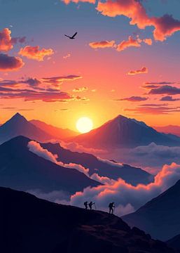 Kilimanjaro Zonsopgang 2 van MIROKKU