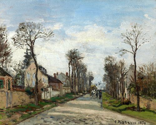 Camille Pissarro,Route de Versailles, Louveciennes, 1870