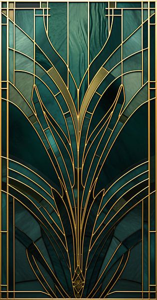 Art Deco Elegant Gatsby: Window Gatsby (Stained glass) by Surreal Media