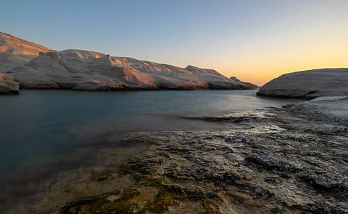 Sarakiniko Beach op Milos Griekenland
