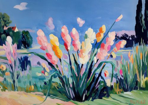 Spring in the French garden by Niklas Maximilian