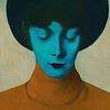 La femme en bleu sur Jan Keteleer