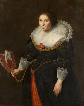 Portret van een dame, Paulus Moreelse