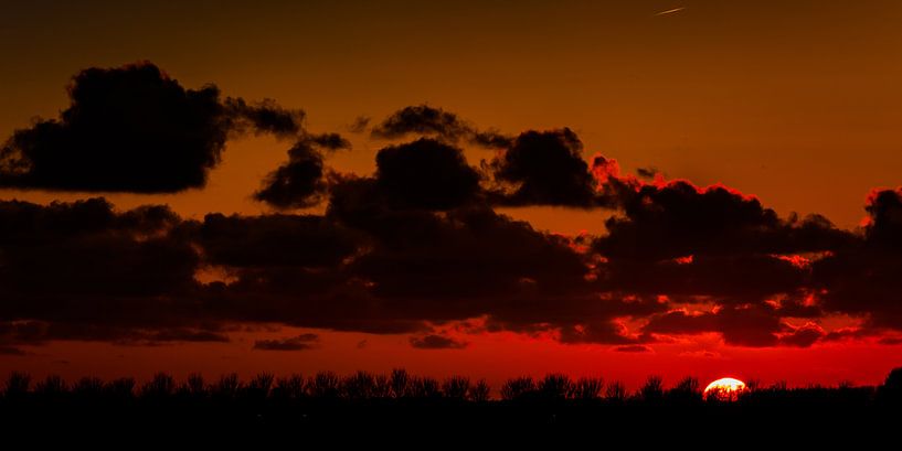 Zonsondergang in Zeeland (Oude-Tonge) von Elly Damen