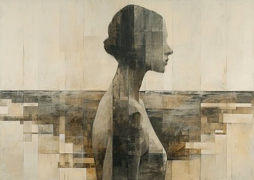 Portrait féminin abstrait